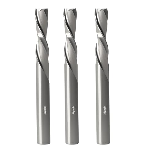 Spiralfräser-Bit, 6,35 mm Schaft, 6,35 mm Schnittdurchmesser, 2,5 cm Schnittlänge, Vollhartmetall, CNC-Fräser-Bits, für Seitenfräsen, Schaftfräsen, 3 Stück Spiralfräser-Bit, 6,35 mm Schaft, 6,35 mm Schnittdurchmesser, 2,5 cm Schnittlänge, Vollhartmetall, CNC-Fräser-Bits, für Seitenfräsen, Schaftfräsen, 3 Stück von Riyhch
