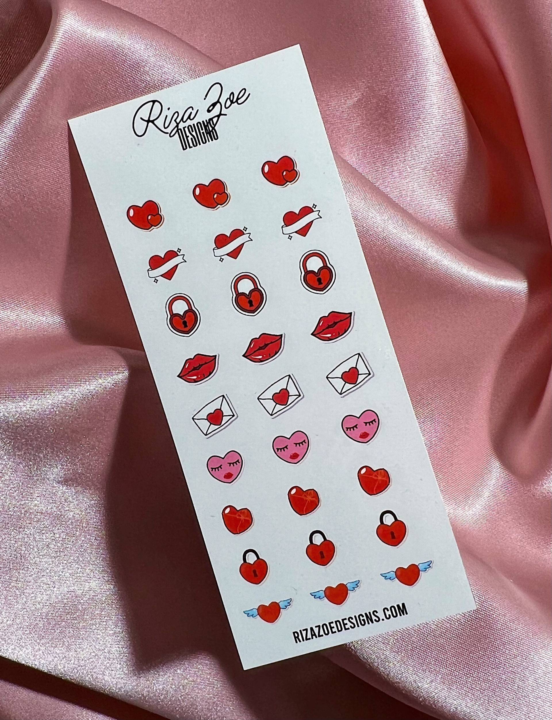Nimm Mein Herz| Valentine Es Nail Decals, Waterslide Nagel Herz Art, Love Nailart, Art Nimm Mein Herz| Valentine Es Nail Decals, Waterslide Nagel Herz Art, Love Nailart, Art von RizaZoeDesigns