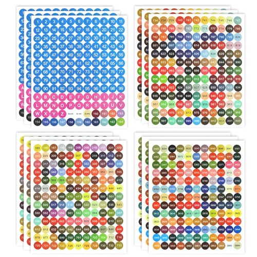 Diamond Painting Nummern Aufkleber 12 Blatt Farbnummer Zahlen Aufkleber Diamantmalerei Etiketten Runde Sticker für Aufbewahrungsbox Diamond Painting Nummern Aufkleber 12 Blatt Farbnummer Zahlen Aufkleber Diamantmalerei Etiketten Runde Sticker für Aufbewahrungsbox von Rjayaa