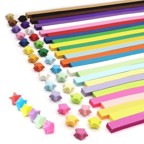 Papierstreifen zum Basteln 1350 Stück Papierstreifen Origami Papier Sterne Streifen Buntes Paper Star Strips für Bastelarbeiten Papierstreifen zum Basteln 1350 Stück Papierstreifen Origami Papier Sterne Streifen Buntes Paper Star Strips für Bastelarbeiten von Rjayaa