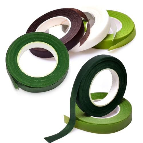 Rjayaa Floristenband Selbstklebend 6 Stück Floristenkrepp Blumenband Grün Floristenband Kreppband Floristik Klebeband Zubehör für Bouquet Blumen Rjayaa Floristenband Selbstklebend 6 Stück Floristenkrepp Blumenband Grün Floristenband Kreppband Floristik Klebeband Zubehör für Bouquet Blumen von Rjayaa