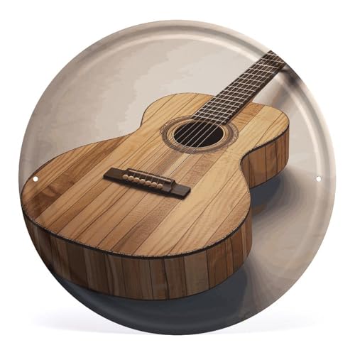 Rkklvbns Gitarren-Bilderrahmen aus Holz, rund, Eisen, zum Aufhängen, 30 x 30 cm, lustiges Eisengemälde für Wohnzimmer, Schlafzimmer, Küche Rkklvbns Gitarren-Bilderrahmen aus Holz, rund, Eisen, zum Aufhängen, 30 x 30 cm, lustiges Eisengemälde für Wohnzimmer, Schlafzimmer, Küche von Rkklvbns
