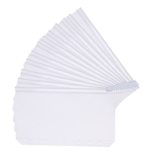 A5 Binder Taschen, Rluobo 12 Stück PVC 6 Löcher Binder Reißverschluss Ordner Wasserdicht Geld Budget Umschläge für Notebook-Planer Einlegeseiten Loseblattbeutel A5 Binder Taschen, Rluobo 12 Stück PVC 6 Löcher Binder Reißverschluss Ordner Wasserdicht Geld Budget Umschläge für Notebook-Planer Einlegeseiten Loseblattbeutel von Rluobo