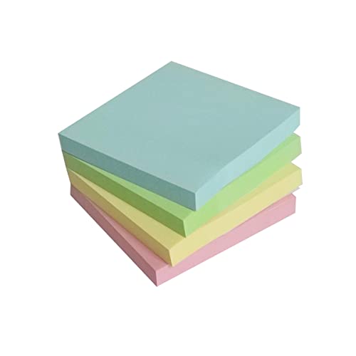 Haftnotizen Klebezettel, Rluobo 400 Haftnotizen set 76 x 76 mm, Super Sticky Notes, Meeting Notes, Haftnotizen klein bunt für Büros, Haushalte und Studenten von Rluobo