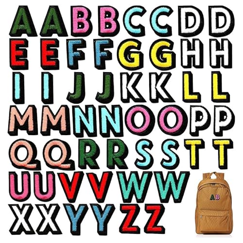 Rnigra Buchstaben zum Aufbügeln, Buchstaben zum Aufbügeln für Kleidung, bunte Buchstaben, bestickt, Alphabet, A-Z, 2 Sets, Buchstaben zum Aufnähen für Kleidung, Kleid, Jeans, Hut, Hemden, Socken Rnigra Buchstaben zum Aufbügeln, Buchstaben zum Aufbügeln für Kleidung, bunte Buchstaben, bestickt, Alphabet, A-Z, 2 Sets, Buchstaben zum Aufnähen für Kleidung, Kleid, Jeans, Hut, Hemden, Socken von Rnigra