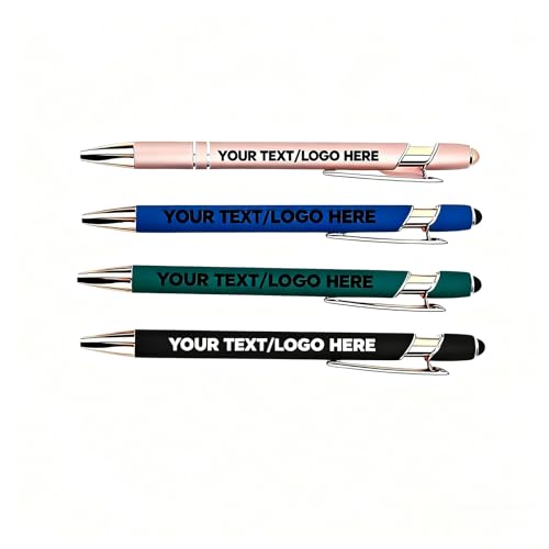 RoPox Personalisierter Metall Kugelschreiber, Individuell anpassbarer Text und Logo, UV-Druck, Schaffen Sie ein ganz einzigartiges Geschenk, für Hochzeit, Büro & Schule Werbegeschenk & Werbeartikel von RoPox