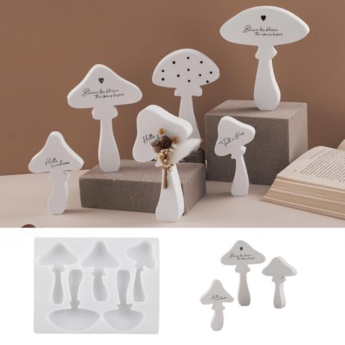 3D Pilz Kerzenformen - Silikon Gießformen Set für Epoxidharz, Gips & Wachs - DIY Bastelzubehör & Kerzenherstellung Handwerk Ornamente, Kerzengießform für Muttertag 3D Pilz Kerzenformen - Silikon Gießformen Set für Epoxidharz, Gips & Wachs - DIY Bastelzubehör & Kerzenherstellung Handwerk Ornamente, Kerzengießform für Muttertag von RoYukaa