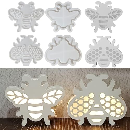 4 Stück Silikonformen Gießformen Frühling, Bienen Silikonform Frühling Gießformen Silikon Frühling Silikonform Biene Gipsformen zum Gießen Gießform Kerzenhalter Silikon form Einschieber für 3D Handwer 4 Stück Silikonformen Gießformen Frühling, Bienen Silikonform Frühling Gießformen Silikon Frühling Silikonform Biene Gipsformen zum Gießen Gießform Kerzenhalter Silikon form Einschieber für 3D Handwer von RoYukaa