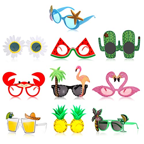 RoadLoo Party Brillen, 10 Paar Hawaiianische Brille Party Sonnenbrille Lustige Lustige Luau Party Brille Lustige Brille Set für partys Weihnachten Photo Booth Requisiten Partyzubehör RoadLoo Party Brillen, 10 Paar Hawaiianische Brille Party Sonnenbrille Lustige Lustige Luau Party Brille Lustige Brille Set für partys Weihnachten Photo Booth Requisiten Partyzubehör von RoadLoo