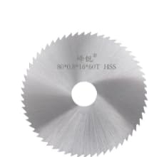 Kreissägeblatt, Tischsägeblatt mit 16mm Bohrung, Sägeblatt für Holz, Sperrholz, Laminat, Kunststoff (80mm HSS-Sägeblatt) von Roadtime
