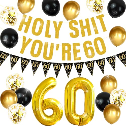 60. Party Dekoration 60. Geburtstag Banner Party Dekor Lustig Holy You're 60 Geburtstag Banner 60. Dekorationen Für Frauen Männer 60 Jahre Alt Partei Liefert Dekor 60. Party Dekoration 60. Geburtstag Banner Party Dekor Lustig Holy You're 60 Geburtstag Banner 60. Dekorationen Für Frauen Männer 60 Jahre Alt Partei Liefert Dekor von Roaring Good Time