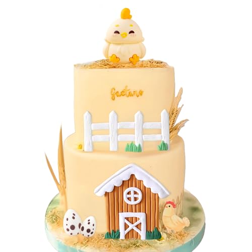 Bauernhof Tier Kuchen Dekoration Huhn Geburtstag Kuchen Topper mit Kugeln Küken Party Kuchen Dekorationen Bauernhof Huhn Geburtstag Party für Küken Themed Baby Dusche Dekorationen Bauernhof Tier Kuchen Dekoration Huhn Geburtstag Kuchen Topper mit Kugeln Küken Party Kuchen Dekorationen Bauernhof Huhn Geburtstag Party für Küken Themed Baby Dusche Dekorationen von Roaring Good Time