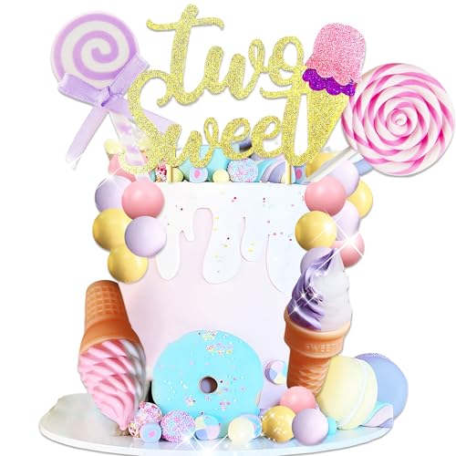Eis Kuchen Topper Zwei Süße Party Tortenaufleger Donut 2. Geburtstag Partydekorationen Donut Eiscreme Party Tortenaufleger Dekor für Süßes Dessert Geburtstag Zubehör Eis Kuchen Topper Zwei Süße Party Tortenaufleger Donut 2. Geburtstag Partydekorationen Donut Eiscreme Party Tortenaufleger Dekor für Süßes Dessert Geburtstag Zubehör von Roaring Good Time
