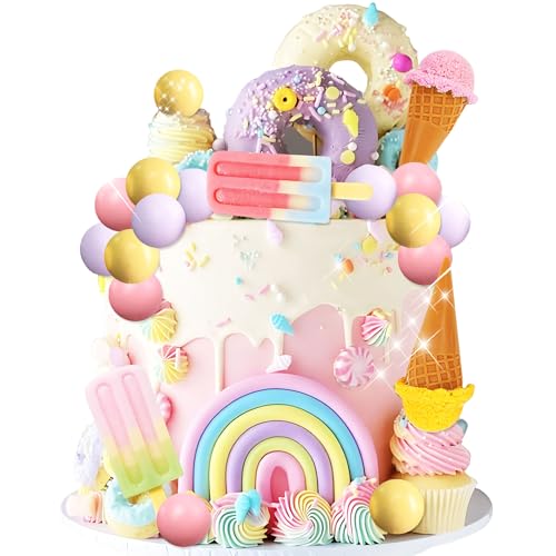 Eiscreme Kuchen Topper Süßigkeiten Kuchen Topper Candyland Kuchen Topper mit Eis für süße Thema Geburtstag BabyDusche Brautdusche Partyzubehör Eiscreme Kuchen Topper Süßigkeiten Kuchen Topper Candyland Kuchen Topper mit Eis für süße Thema Geburtstag BabyDusche Brautdusche Partyzubehör von Roaring Good Time