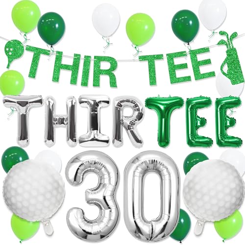 Golf 30 Geburtstag Dekorationen Männer 30 Geburtstag Party Dekorationen Thir-Tee Birthday Banner Golfball Ballon Golf Thema Party Supplies Golf 30 Geburtstag Dekorationen Männer 30 Geburtstag Party Dekorationen Thir-Tee Birthday Banner Golfball Ballon Golf Thema Party Supplies von Roaring Good Time