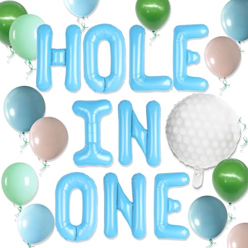 Hole in One Banner Golf 1. Geburtstag Party Dekorationen Golf Folienballons für Jungen Outdoor Sport Thema Geburtstag Party Supplies von Roaring Good Time