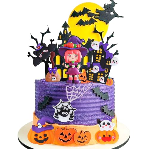 Kleine Hexe Kuchen Topper Halloween Kuchen Dekoration Geist Boo Spinne Kürbisse Dekor für kleine Hexe BabyDusche Geburtstagsparty Zubehör Kleine Hexe Kuchen Topper Halloween Kuchen Dekoration Geist Boo Spinne Kürbisse Dekor für kleine Hexe BabyDusche Geburtstagsparty Zubehör von Roaring Good Time