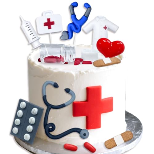 Kuchendekoration für Krankenschwestern, Cupcake-Topper, Krankenschwestern, Abschlussfeier, Kuchendekorationen, RN-Themenparty, Gastgeschenke, Krankenschwester-Dekorationen für Krankenpflege Kuchendekoration für Krankenschwestern, Cupcake-Topper, Krankenschwestern, Abschlussfeier, Kuchendekorationen, RN-Themenparty, Gastgeschenke, Krankenschwester-Dekorationen für Krankenpflege von Roaring Good Time