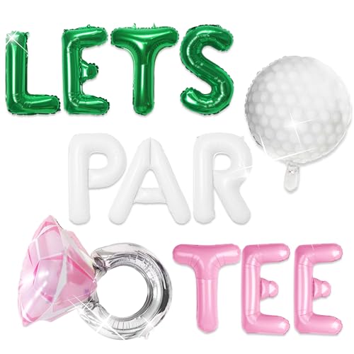 Lets Partee Luftballons Banner Lets Partee Golf Dekoration für Brautparty Junggesellinnenabschied Dekor Country Club Pickleball Golf Tennis von Roaring Good Time