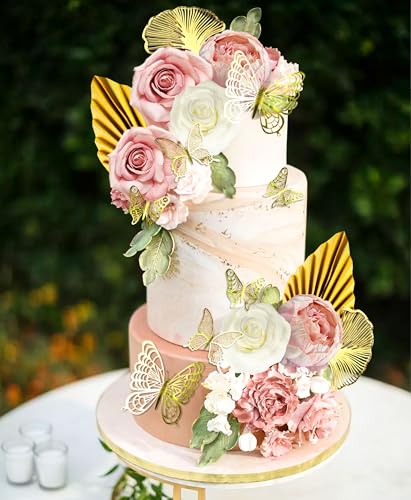 Roaring Good Time Boho Kuchen Topper Blume Kuchen Dekorationen Rosa Weiß Kuchen Dekorationen Schmetterling Palmblätter für Hochzeit BabyDusche Geburtstag Party Supplies Roaring Good Time Boho Kuchen Topper Blume Kuchen Dekorationen Rosa Weiß Kuchen Dekorationen Schmetterling Palmblätter für Hochzeit BabyDusche Geburtstag Party Supplies von Roaring Good Time