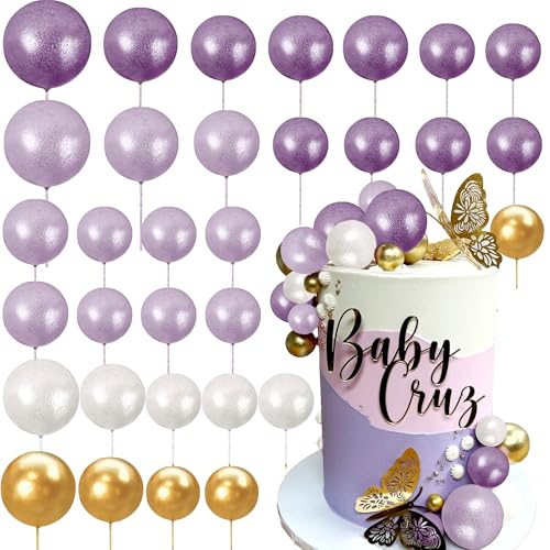 Roaring Good Time Lila Ball Kuchen Topper Rose Gold Ballons für Kuchen Dekoration Zubehör Bälle Kuchen Dekorationen für Geburtstag Hochzeit Brautdusche BabyDusche Roaring Good Time Lila Ball Kuchen Topper Rose Gold Ballons für Kuchen Dekoration Zubehör Bälle Kuchen Dekorationen für Geburtstag Hochzeit Brautdusche BabyDusche von Roaring Good Time