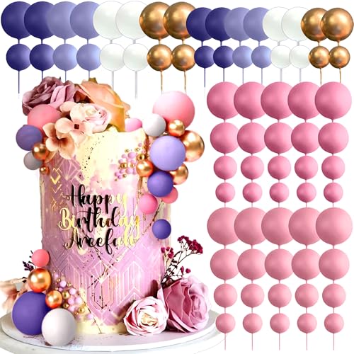 Roaring Good Time Lila Rosa Kugeln Tortendekoration Ballons Tortenaufleger für Geburtstag Hochzeit Brautdusche Babyparty Zubehör Lila Rosa Partydekoration Roaring Good Time Lila Rosa Kugeln Tortendekoration Ballons Tortenaufleger für Geburtstag Hochzeit Brautdusche Babyparty Zubehör Lila Rosa Partydekoration von Roaring Good Time