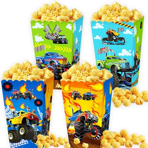 Roaring Good Time Monster Truck Party Popcorn Boxen Gastgeschenke Taschen Süßigkeiten Leckereien Taschen für Smash und Crash Dekoration Monster Truck Party Supplies Derby Geburtstag Dekorationen Roaring Good Time Monster Truck Party Popcorn Boxen Gastgeschenke Taschen Süßigkeiten Leckereien Taschen für Smash und Crash Dekoration Monster Truck Party Supplies Derby Geburtstag Dekorationen von Roaring Good Time