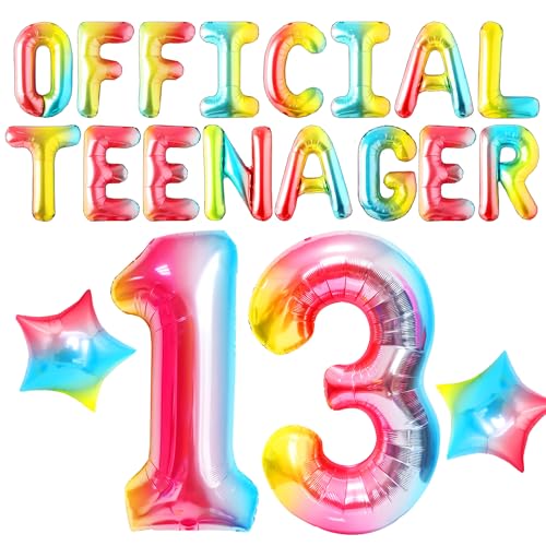 Roaring Good Time Regenbogen 13 Geburtstag Dekorationen für Jungen Mädchen Offizielle Teenager Party Dekorationen Happy 13th Birthday Dekorationen Luftballon Roaring Good Time Regenbogen 13 Geburtstag Dekorationen für Jungen Mädchen Offizielle Teenager Party Dekorationen Happy 13th Birthday Dekorationen Luftballon von Roaring Good Time
