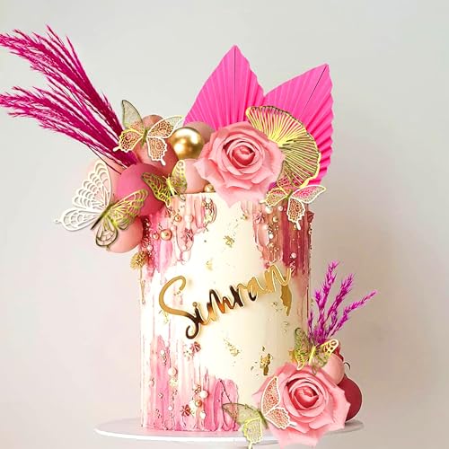 Roaring Good Time Rosa Boho Tortendekoration Goldkugeln Tortendekoration Rosa Palmblätter Tortenaufleger Rosa Goldkugel für Hochzeit Geburtstag Babyparty Jahrestag Roaring Good Time Rosa Boho Tortendekoration Goldkugeln Tortendekoration Rosa Palmblätter Tortenaufleger Rosa Goldkugel für Hochzeit Geburtstag Babyparty Jahrestag von Roaring Good Time