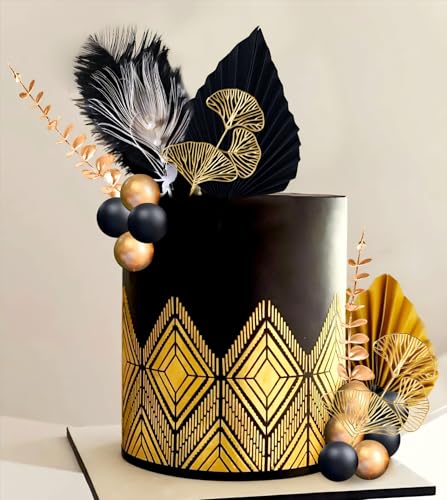 Schwarz Gold Kugeln Kuchen Topper Gold Blätter Kuchen Dekoration Abschlussball Kuchen Dekoration Brüllende 20er Jahre Kuchen Dekoration 1920er Jahre Party Supplies Schwarz Gold Kugeln Kuchen Topper Gold Blätter Kuchen Dekoration Abschlussball Kuchen Dekoration Brüllende 20er Jahre Kuchen Dekoration 1920er Jahre Party Supplies von Roaring Good Time