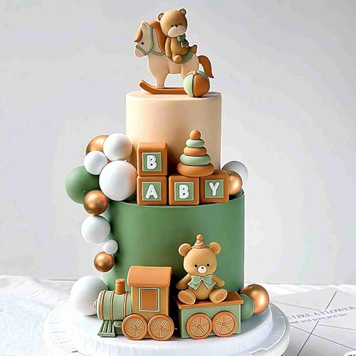 Roaring Good Time Taufe Junge Tortendeko Teddybär Mädchen 1 Jahr Grün Kuchen Dekoration für Babyshower Geburtstag Party Roaring Good Time Taufe Junge Tortendeko Teddybär Mädchen 1 Jahr Grün Kuchen Dekoration für Babyshower Geburtstag Party von Roaring Good Time