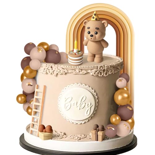 Roaring Good Time Teddybär Tortendeko Taufe Junge Kuchen Dekor Mädchen 1 Jahr Braun Tortendeko Teddybär Kuchen Dekoration für Geburtstag Party Hochzeit BabyDusche Roaring Good Time Teddybär Tortendeko Taufe Junge Kuchen Dekor Mädchen 1 Jahr Braun Tortendeko Teddybär Kuchen Dekoration für Geburtstag Party Hochzeit BabyDusche von Roaring Good Time