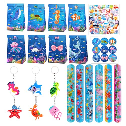 Roaring Good Time Unterwasserwelt Mitgebsel Geburtstag Gastgeschenke Stift Notizblock Partytüten Meerestiere Mitbringsel Kindergeburtstag Pinata Füllung Jungen von Roaring Good Time