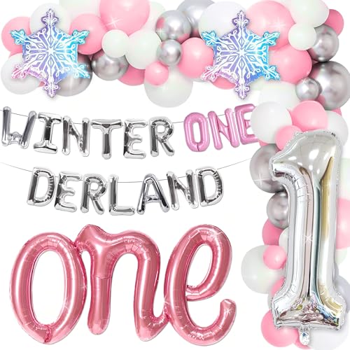 Roaring Good Time Winter Onederland 1 Geburtstag Dekorationen Schneeflocke Dekoration Banner Girlande Ein Hochstuhl Banner Nummer 1 Folienballon Rosa Luftballons für Mädchen Erster Roaring Good Time Winter Onederland 1 Geburtstag Dekorationen Schneeflocke Dekoration Banner Girlande Ein Hochstuhl Banner Nummer 1 Folienballon Rosa Luftballons für Mädchen Erster von Roaring Good Time