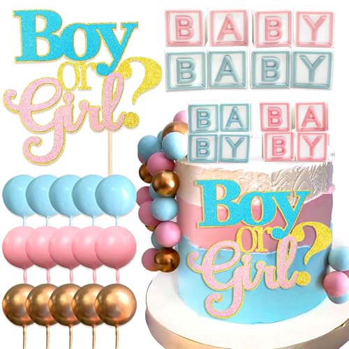 Rosa Blau Gender Reveal Cake Toppers Boy or Girl Cake Decoration Gender Reveal Cake Decoration Baby Shower Cake Decoration Rosa Blau Gender Reveal Cake Toppers Boy or Girl Cake Decoration Gender Reveal Cake Decoration Baby Shower Cake Decoration von Roaring Good Time