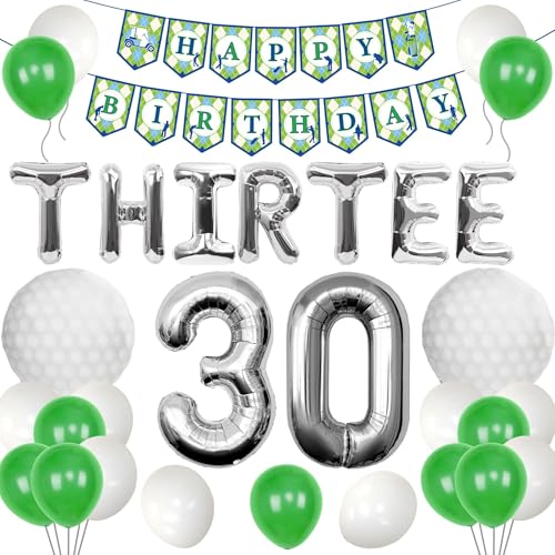 ThirTee Golf Geburtstag Luftballons Golf 30 Geburtstag Dekoration Sport Motto Party Supplies Männer Jungen Party Ballons Dekoration ThirTee Golf Geburtstag Luftballons Golf 30 Geburtstag Dekoration Sport Motto Party Supplies Männer Jungen Party Ballons Dekoration von Roaring Good Time