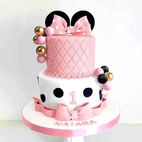 Tortenaufsatz mit rosa Schleife, Ohren, Kuchendekorationen für Mädchen, Geburtstag, Babyparty, Partyzubehör Tortenaufsatz mit rosa Schleife, Ohren, Kuchendekorationen für Mädchen, Geburtstag, Babyparty, Partyzubehör von Roaring Good Time