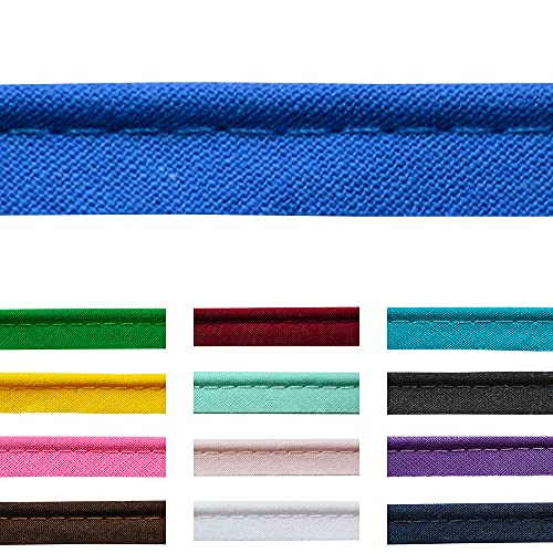 10 Meter lang 10mm breit Paspelband zum nähen baumwolle mit kordel in 23 Farben von Roban Fashion
