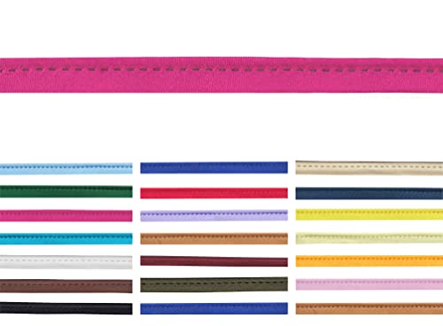 10 Meter lang 10mm breite Satin Paspelband zum nähen mit kordel in 20 Farben von Roban Fashion