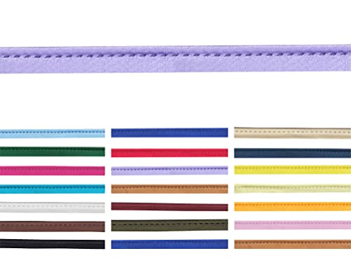 10 Meter lang 10mm breite Satin Paspelband zum nähen mit kordel in 20 Farben von Roban Fashion