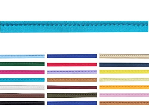 10 Meter lang 10mm breite Satin Paspelband zum nähen mit kordel in 20 Farben von Roban Fashion