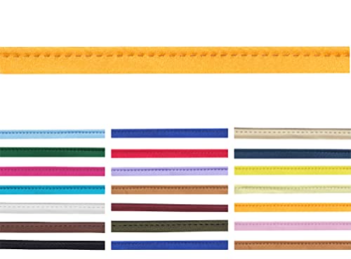 10 Meter lang 10mm breite Satin Paspelband zum nähen mit kordel in 20 Farben von Roban Fashion