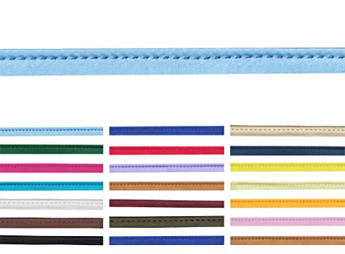 10 Meter lang 10mm breite Satin Paspelband zum nähen mit kordel in 20 Farben von Roban Fashion