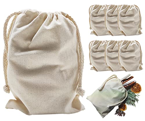 Roban Fashion Baumwollbeutel mit kordelzug 10x15cm 10 Stück Stoffbeutel aus Baumwolle Baumwollsäckchen naturbelassen mit Baumwollkordel klein von Roban Fashion