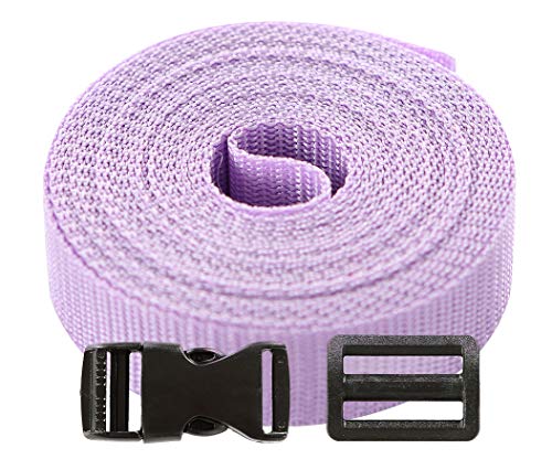 Roban Fashion Gurtband Polypropylen 5m mit Schnallen Klickverschluss/Klippverschluss x5 und x10 Leiterschnallen 40mm,Lila Roban Fashion Gurtband Polypropylen 5m mit Schnallen Klickverschluss/Klippverschluss x5 und x10 Leiterschnallen 40mm,Lila von Roban Fashion