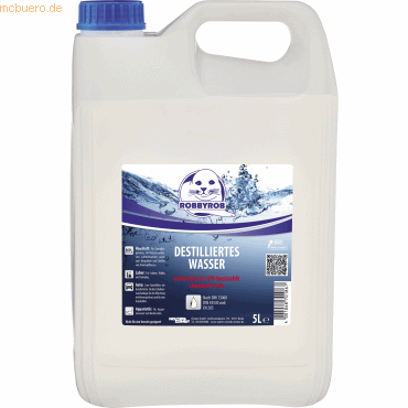 Robbyrob Destilliertes Wasser 1037000000 5l Kanister von Robbyrob