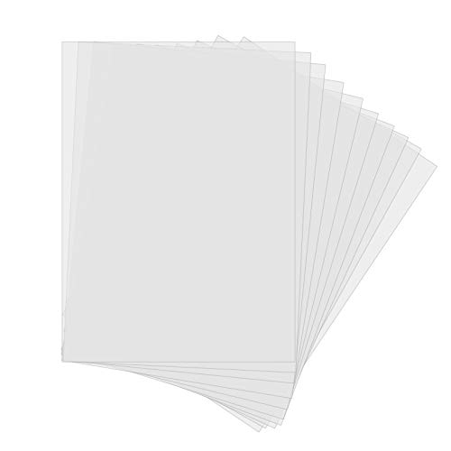 10 Stück Kunststoff-Schablonenblätter DIN A4 Mylar-Blätter Halbtransparente Folie zum Schneiden von DIY-Schablonen (30.5x21.7cm) 6 Mil von Robell