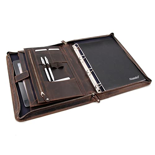 Roberto Romano 48213 - Ringbuchmappe aus Hunter Leder, Schreibmappe mit Tablet-Fach, Konferenzmappe mit DIN A4 Dokumentenfach, Organizer-Mappe, Dokumentenmappe ca. 36 x 27,5 x 5 cm, Braun Roberto Romano 48213 - Ringbuchmappe aus Hunter Leder, Schreibmappe mit Tablet-Fach, Konferenzmappe mit DIN A4 Dokumentenfach, Organizer-Mappe, Dokumentenmappe ca. 36 x 27,5 x 5 cm, Braun von Roberto Romano