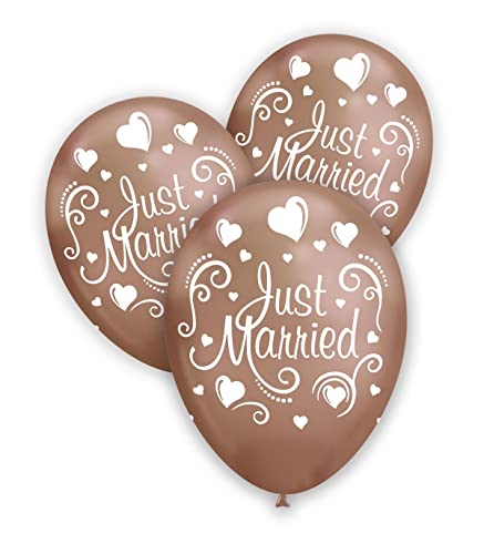 Pall. Titanio 12 Rame 104 st. Bianca Globo Just Married von Rocca Fun Factory