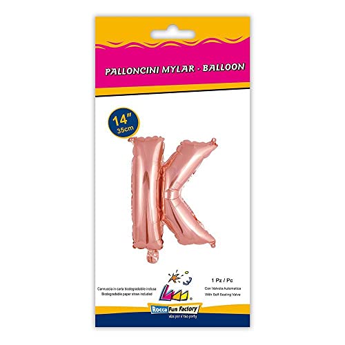 Palloncino Rocca Fun Factory lettera K rosa minishape 14 - 35cm . 1pz von Rocca Fun Factory